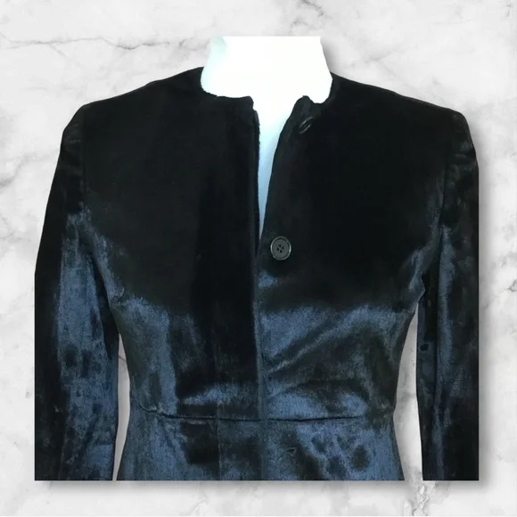 Theory Velvet Style Classic Coat